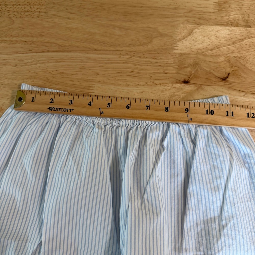 VTG Christian Dior Blue Striped Pajama Set Size S Monogram Long Sleeve Top Pants - Picture 10 of 13